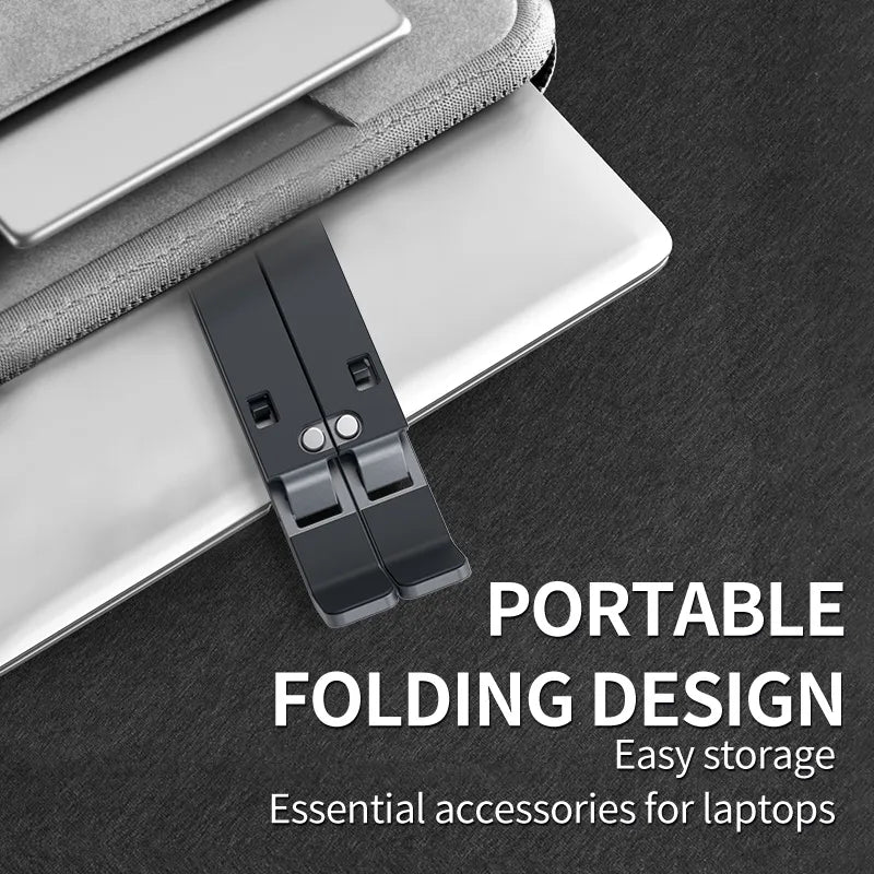 MC N3 Portable Laptop Stand Aluminium Foldable notebook Stand Compatible with 10 to 15.6 Inches Laptops For Macbook Lenovo DELL