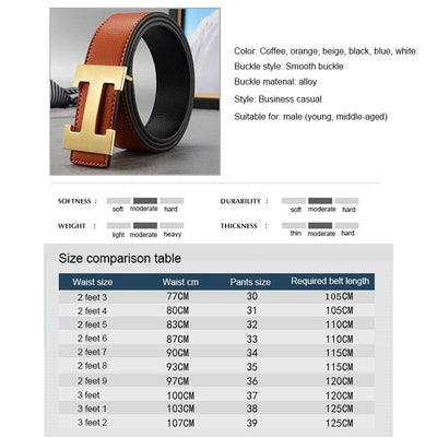 Casual High Quality Leather Belts