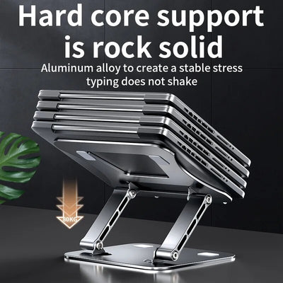 Phone Tablet Stand Adjustable Aluminum Alloy laptop Tablet up to 17 "Laptop Portable Folding stand Cooling stand support