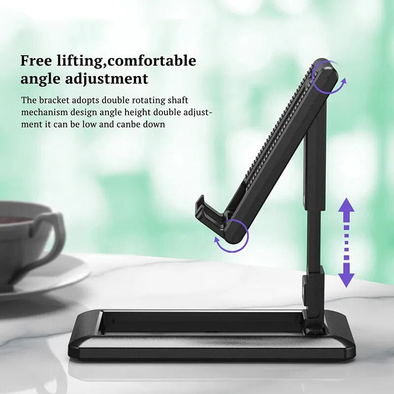 Folding Phone Holder Table Mobile Phone Holder Portable Phone Holder Portable Foldable Phone Holder for iPad iPhone Samsung