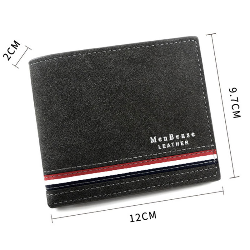 Short Zipper Coin Men Wallets